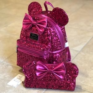 pink sequin loungefly backpack